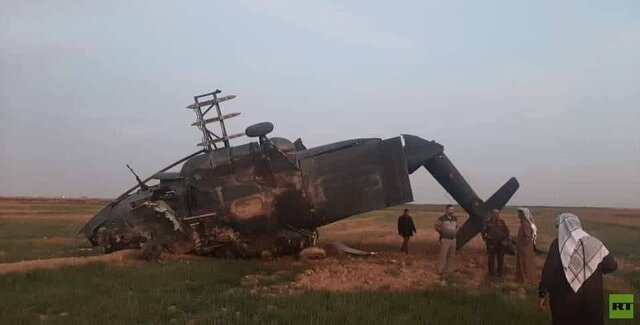 سقوط بالگرد نظامی عراق در جنوب این کشور سقوط بالگرد نظامی عراق در جنوب این کشور