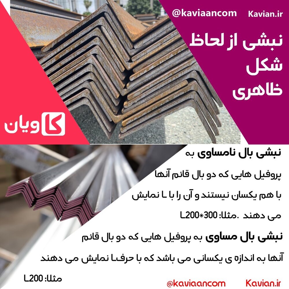 نبشی چیست ؟ کاربرد و انواع نبشی