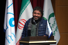 سخنرانی مجید عسگری‌پور، کاندیدای هیات مدیره در مراسم انتخابات انجمن صنفی عکاسان مطبوعاتی ایران