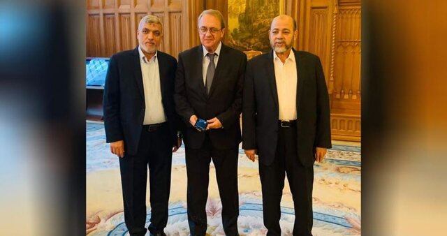 دیدار هیات حماس با بوگدانوف در مسکو دیدار هیات حماس با بوگدانوف در مسکو