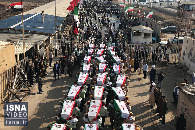 ویدئو / ورود پیکرهای ۵۸ شهید دوران دفاع مقدس به کشور ویدئو / ورود پیکرهای ۵۸ شهید دوران دفاع مقدس به کشور