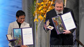 خبرنگاران برنده نوبل صلح: ما پادزهر استبداد و انسدادیم /حالا نوبت ساختن است