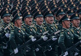 حضور روسای کره شمالی، روسیه و ایران در رژه چین