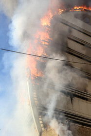 آتش‌سوزی در پاساژ اباصالح مهدی (ع) - كرمان