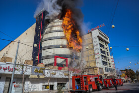 آتش‌سوزی در پاساژ اباصالح مهدی (ع) - كرمان