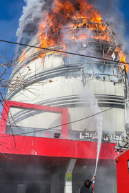 آتش‌سوزی در پاساژ اباصالح مهدی (ع) - کرمان