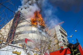 آتش‌سوزی در پاساژ اباصالح مهدی (ع) - کرمان