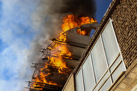 آتش‌سوزی در پاساژ اباصالح مهدی (ع) - کرمان