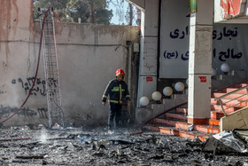 آتش‌سوزی در پاساژ اباصالح مهدی (ع) - کرمان