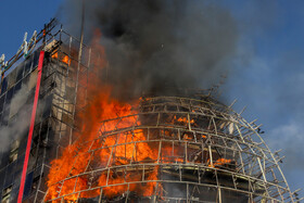 آتش‌سوزی در پاساژ اباصالح مهدی (ع) - کرمان