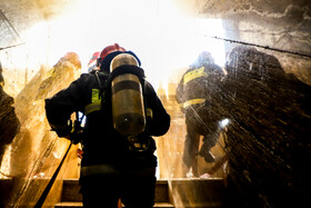 آتش‌سوزی در پاساژ اباصالح مهدی (ع) - کرمان