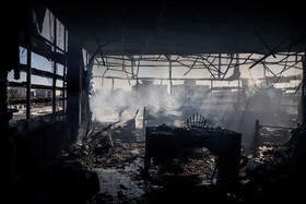 آتش‌سوزی در پاساژ اباصالح مهدی (ع) - کرمان