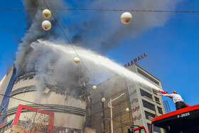 آتش‌سوزی در پاساژ اباصالح مهدی (ع) - کرمان