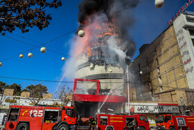 آتش‌سوزی در پاساژ اباصالح مهدی (ع) - کرمان