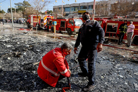 آتش‌سوزی در پاساژ اباصالح مهدی (ع) - کرمان