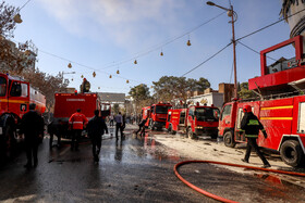 آتش‌سوزی در پاساژ اباصالح مهدی (ع) - کرمان