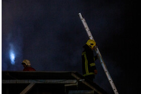 آتش سوزی کارخانه تولید رنگ در قم