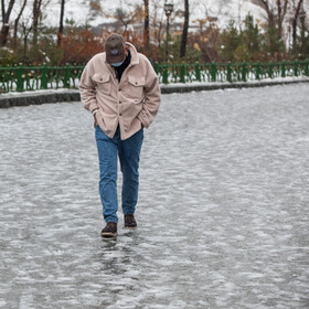 نخستین برف پاییزی تهران