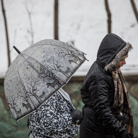 نخستین برف پاییزی تهران