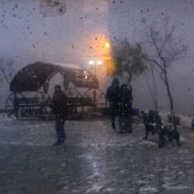 نخستین برف پاییزی تهران