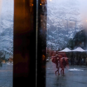 نخستین برف پاییزی تهران