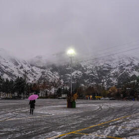 نخستین برف پاییزی تهران