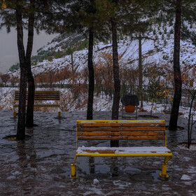 نخستین برف پاییزی تهران