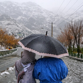 نخستین برف پاییزی تهران