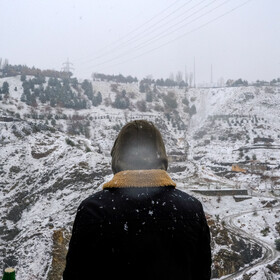 نخستین برف پاییزی تهران