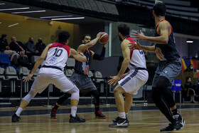 دیدار تیمهای بسکتبال مس رفسنجان و شیمیدر قم