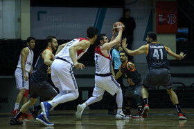 دیدار تیمهای بسکتبال مس رفسنجان و شیمیدر قم