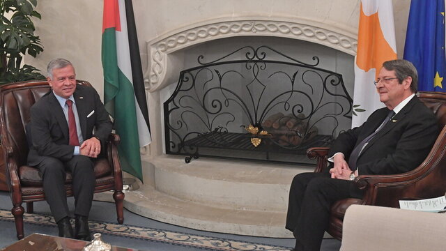 دیدار پادشاه اردن و رئیس جمهور قبرس