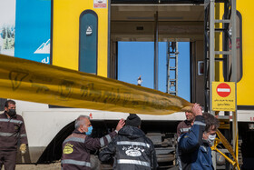 حادثه برخورد دو دستگاه قطار مترو کرج - تهران