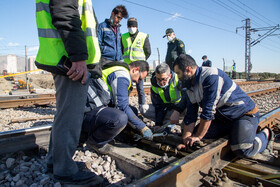 حادثه برخورد دو دستگاه قطار مترو کرج - تهران