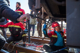 حادثه برخورد دو دستگاه قطار مترو کرج - تهران