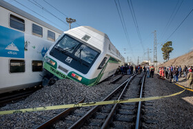 حادثه برخورد دو دستگاه قطار مترو کرج - تهران