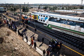 حادثه برخورد دو دستگاه قطار مترو کرج - تهران