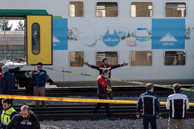 حادثه برخورد دو دستگاه قطار مترو کرج - تهران