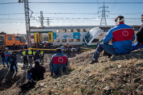 حادثه برخورد دو دستگاه قطار مترو کرج - تهران