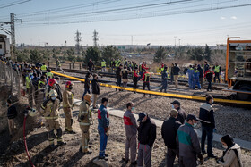 حادثه برخورد دو دستگاه قطار مترو کرج - تهران