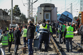 حادثه برخورد دو دستگاه قطار مترو کرج - تهران