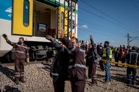حادثه برخورد دو دستگاه قطار مترو کرج - تهران