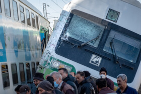 حادثه برخورد دو دستگاه قطار مترو کرج - تهران
