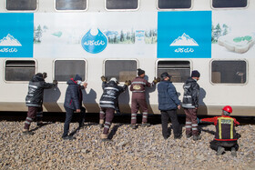 حادثه برخورد دو دستگاه قطار مترو کرج - تهران