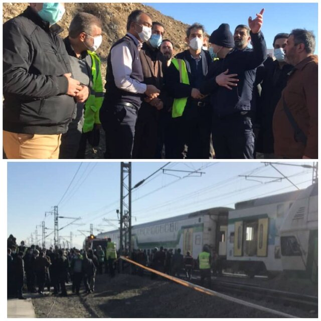 دستورات فوری معاون شهردار برای حادثه برخورد ۲ قطار تهران ـ کرج/بازگشایی مسیر احتمالا تا ظهر