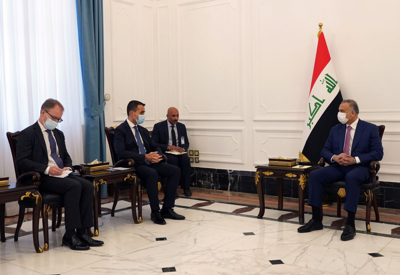دیدار وزیر خارجه ایتالیا با نخست وزیر و رئیس جمهور عراق