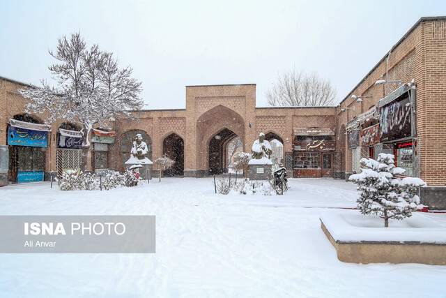 اولین بارش برف زمستانی - اردبیل