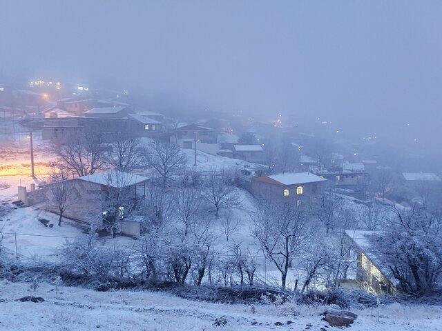 طبیعت زمستانی روستای درو
