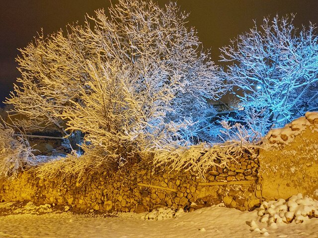 طبیعت زمستانی روستای درو