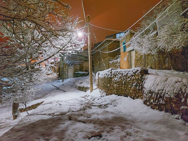طبیعت زمستانی روستای درو